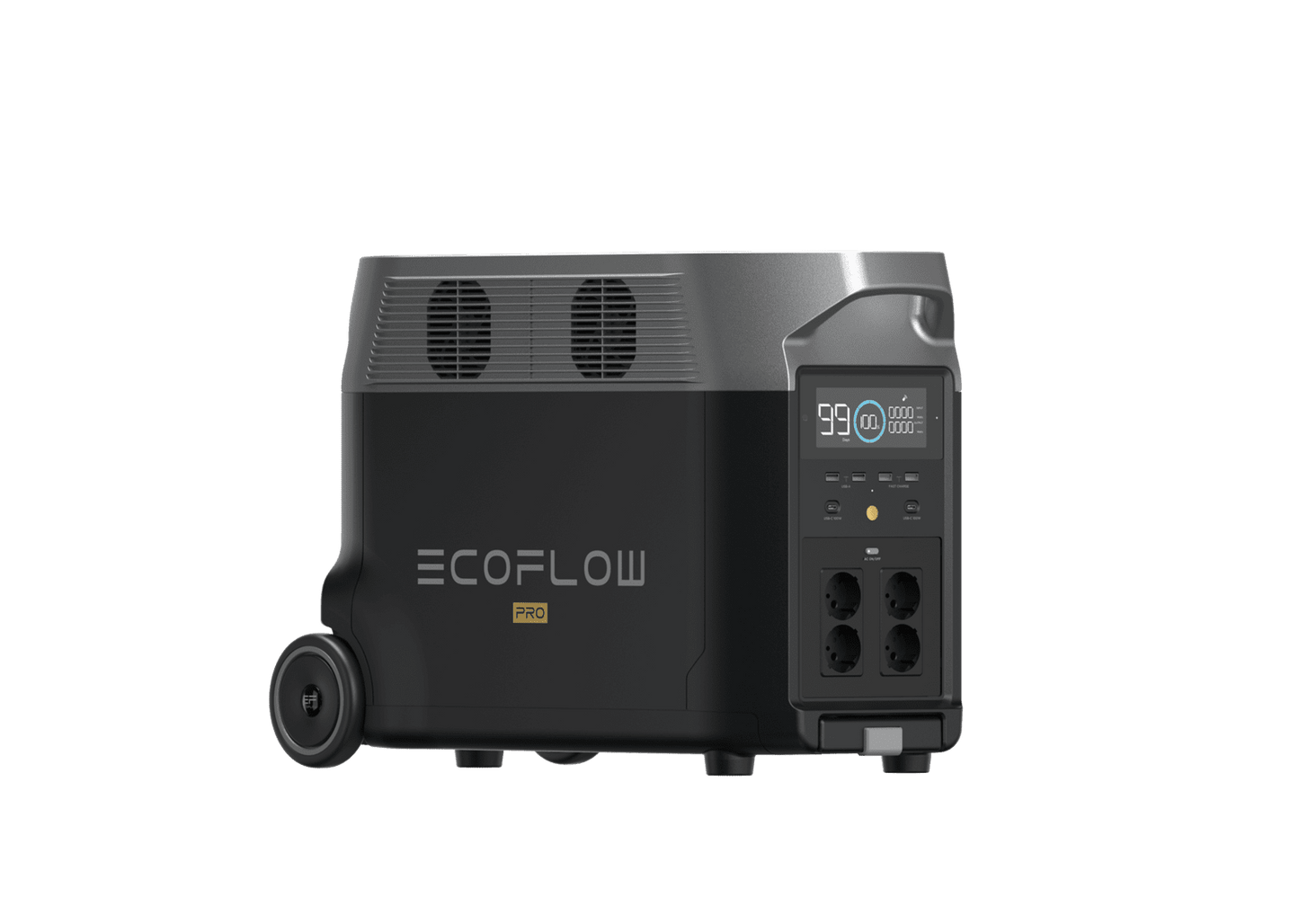 EcoFlow DELTA Pro Powerstation 3600 Wh LiFePO4 3600 W X-Boost 6500 Zyklen Smart App TR