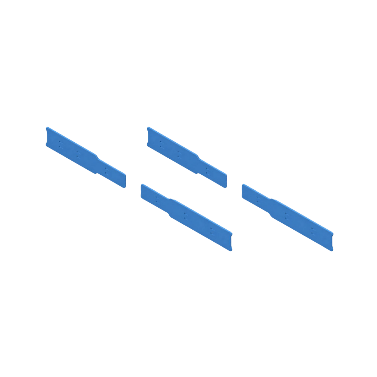 PUDU BG1, BG1 Pro Seitengummi für Scheibenbürsten-Set (blau)