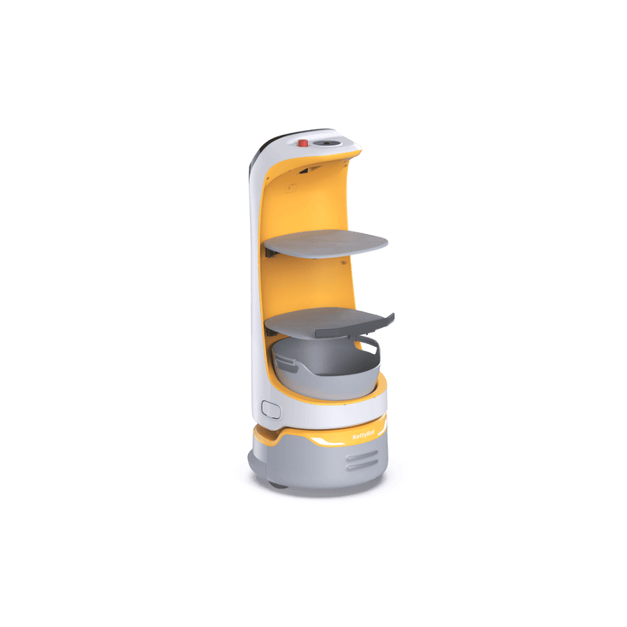 PUDU KettyBot Pro Tablett mit einziehbaren Rand