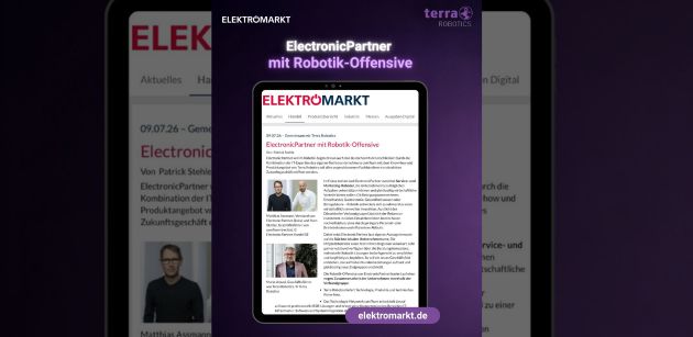 ElectronicPartner startet Robotik-Offensive in Deutschland mit Terra Robotics