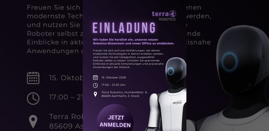 Terra Robotics eröffnet neuen Showroom & Office in Aschheim bei München
