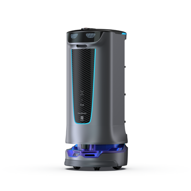 HolaBot Lieferroboter mit futuristischem Design für kontaktlose Zustellung von Speisen