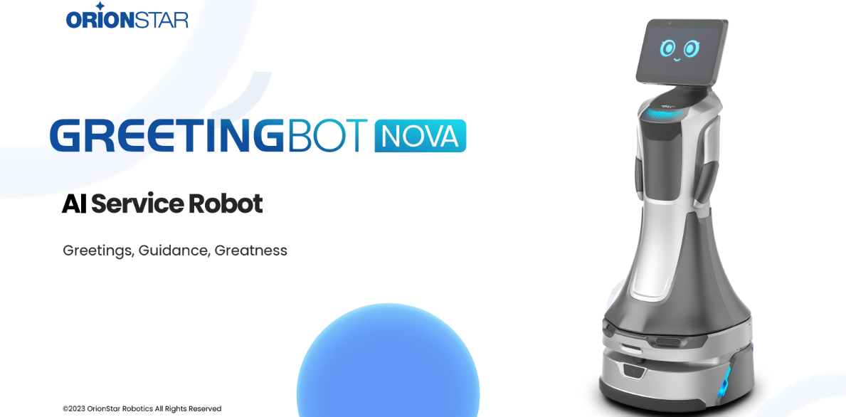 GreetingBot Nova von OrionStar ist ein KI-Serviceroboter für Empfang, Beratung und Navigation