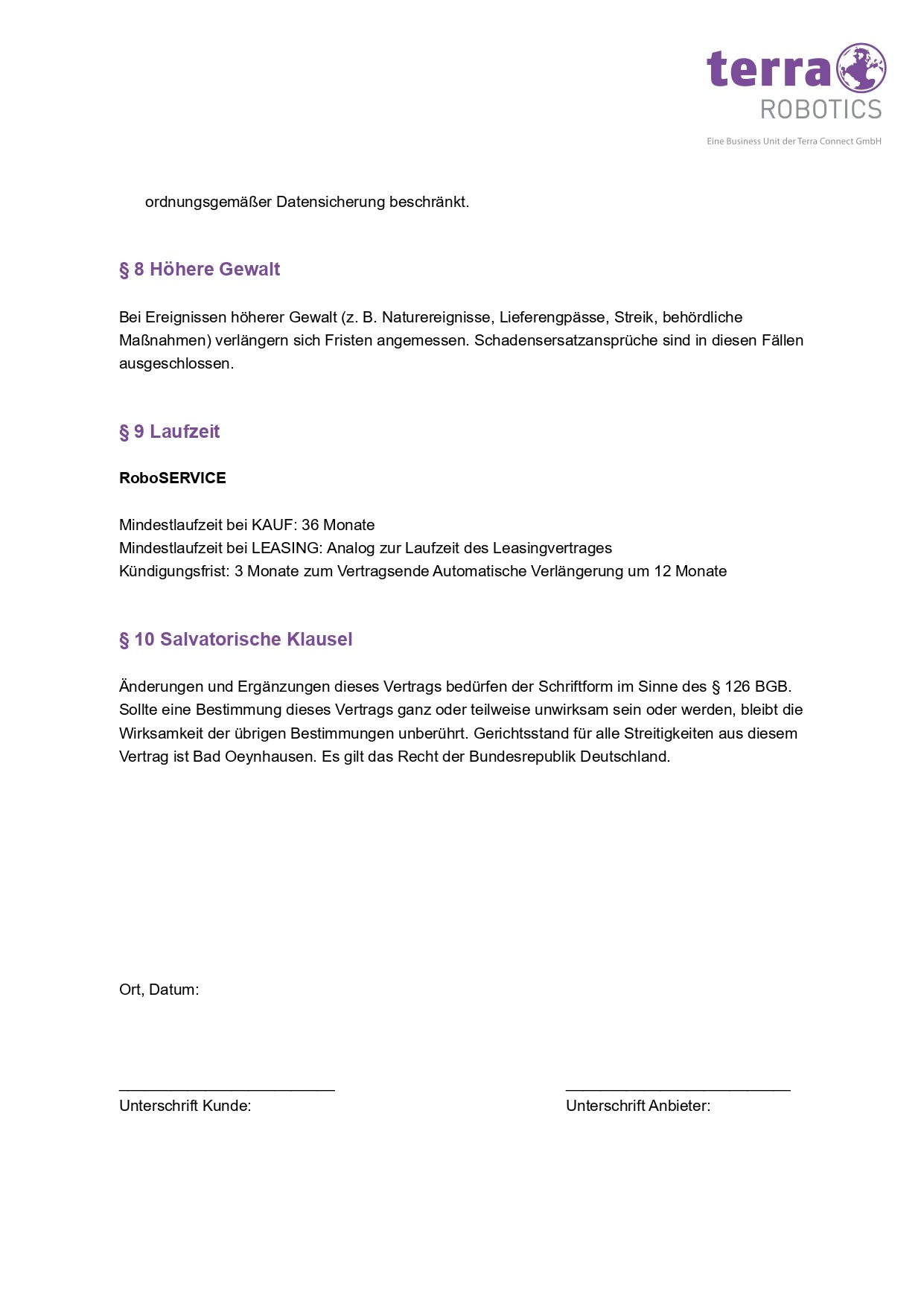 Wartungsvertrag Terra Robotics – Seite 4