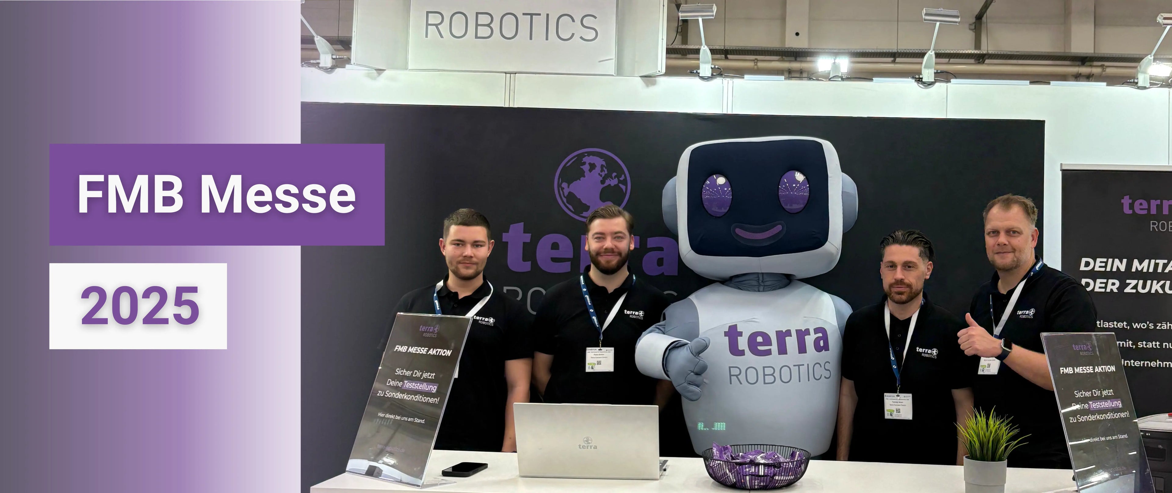 Terra Robotics Team präsentiert smarte Robotiklösungen auf der FMB Messe 2025 in Deutschland