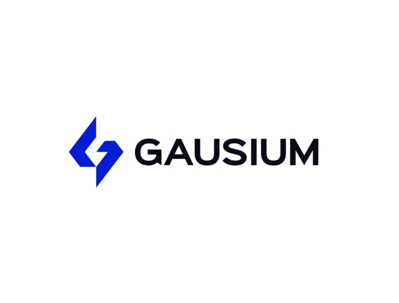 Gausium Markenlogo in blau und schwarz auf weißem Hintergrund für Robotik Zubehör