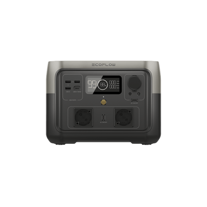 EcoFlow RIVER 2 Max 512 Wh LiFePO4 Powerstation 500 W X-Boost 1000 W Schnellladung TR