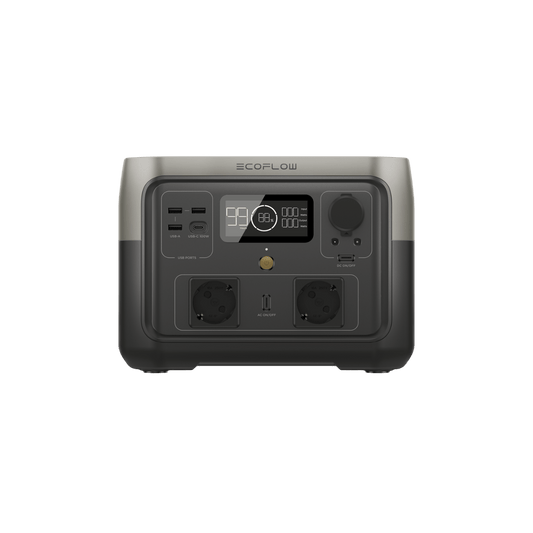 EcoFlow RIVER 2 Max 512 Wh LiFePO4 Powerstation 500 W X-Boost 1000 W Schnellladung TR - Terra-Robotics