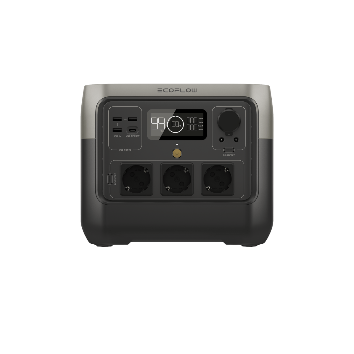 EcoFlow RIVER 2 Pro 768 Wh LiFePO4 Powerstation 800 W X-Boost 1600 W Schnellladung TR