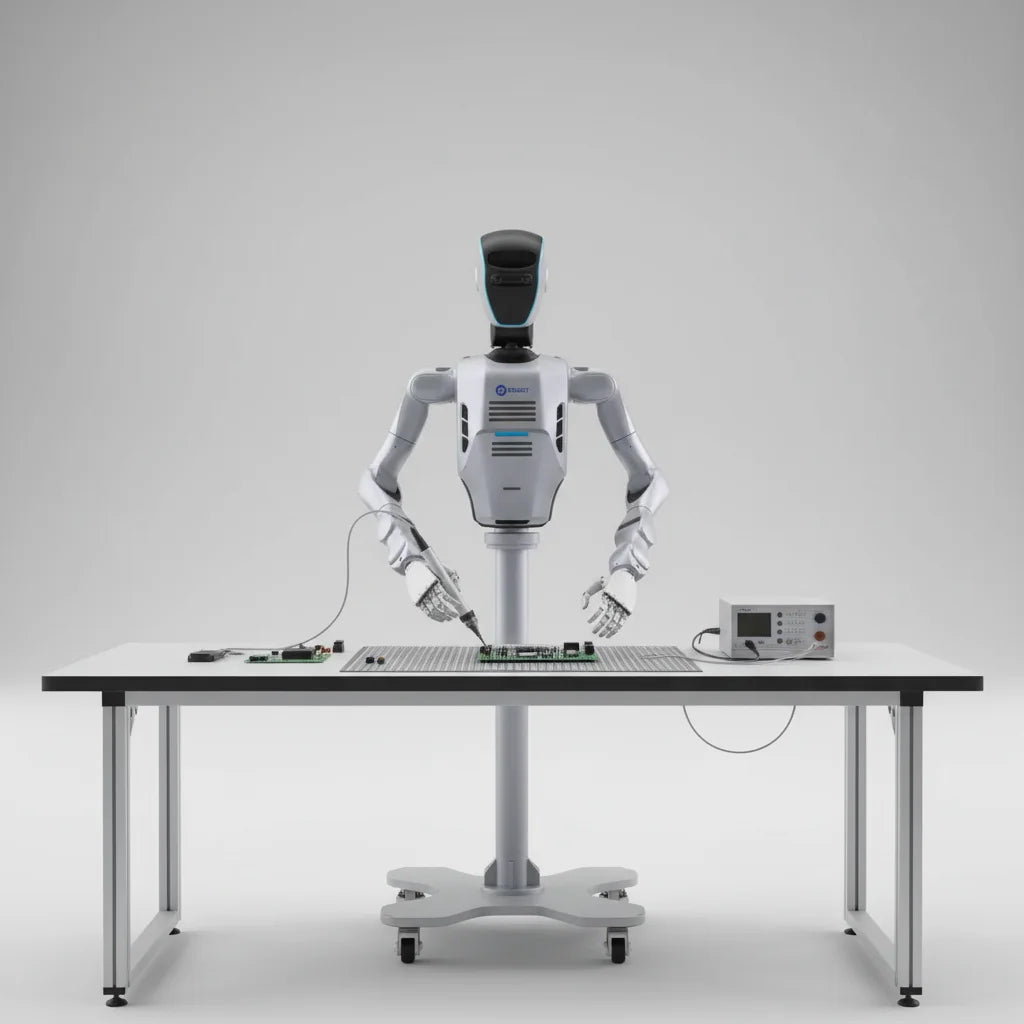 DOBOT Atom humanoider Roboter als autonome Plattform für die Datenerfassung und Programmierung in der Forschung.