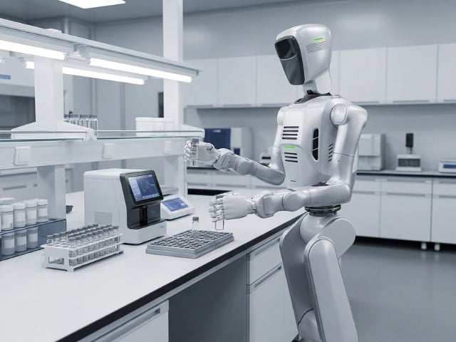 DOBOT ATOM-W beim präzisen Handling von Laborproben und Testkomponenten