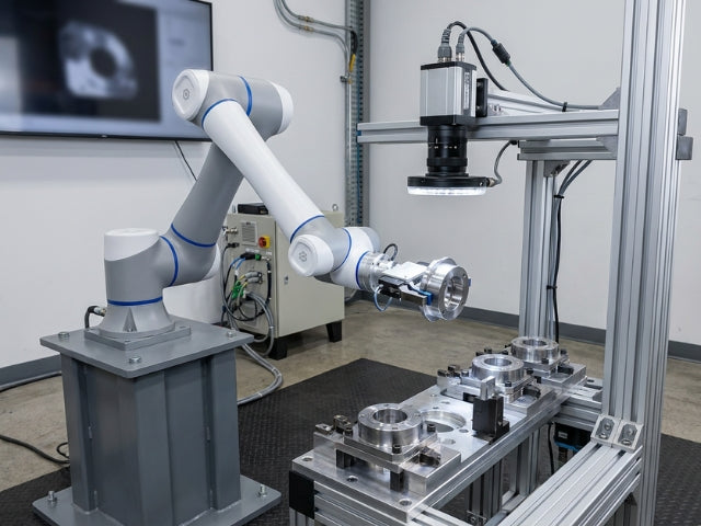 DOBOT CR12A mit Kamerasystem bei der automatisierten Qualitätskontrolle