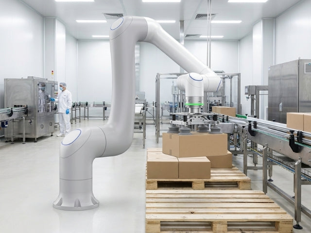 DOBOT CR 30H Food beim Palettieren von Lebensmittelkartons