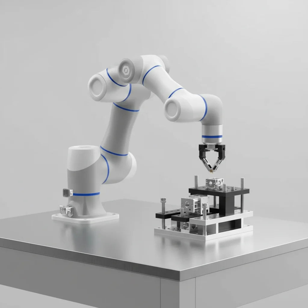 DOBOT CR3A als Schulungsroboter in einer Bildungseinrichtung für Robotik und KI-Programmierung.