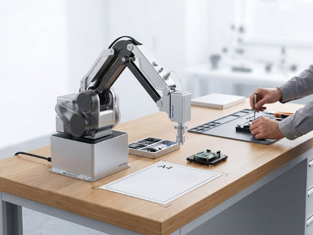 DOBOT MG400 ultrakompakter Desktop-Roboter für präzise Automatisierungsaufgaben direkt am Arbeitsplatz