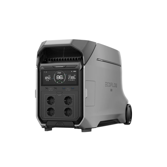 EcoFlow DELTA Pro 3 Powerstation 4096 Wh LiFePO4 4000 W erweiterbar Smart App schwarz TR - Terra-Robotics