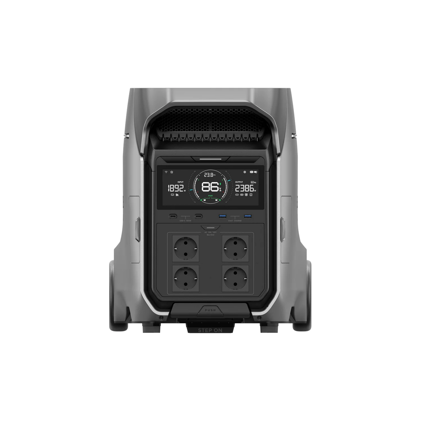 EcoFlow DELTA Pro 3 Powerstation 4096 Wh LiFePO4 4000 W erweiterbar Smart App schwarz TR