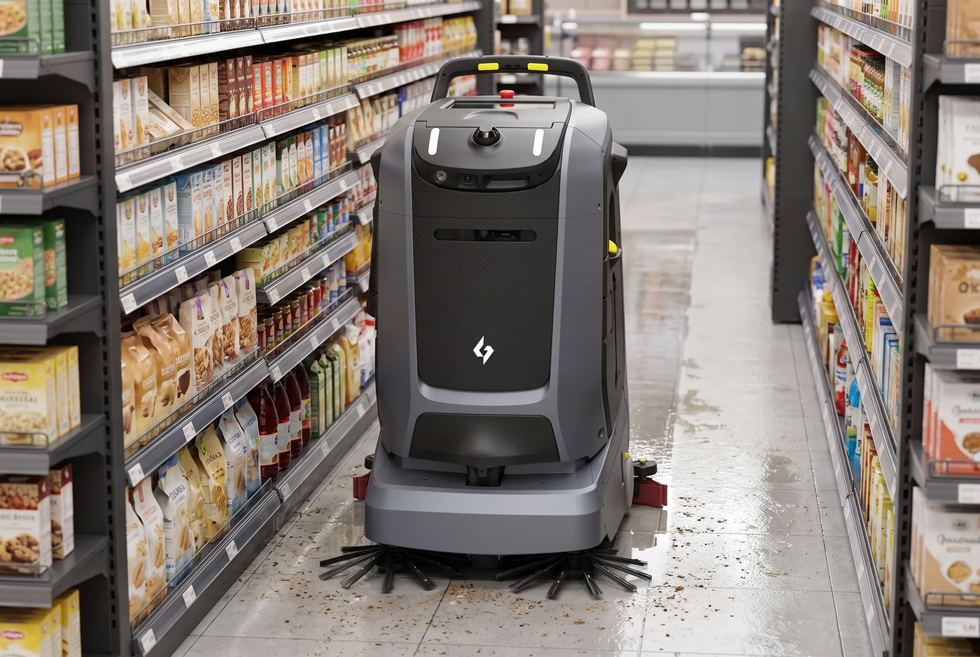 Gausium Mira reinigt autonom den Boden einer Bildungseinrichtung