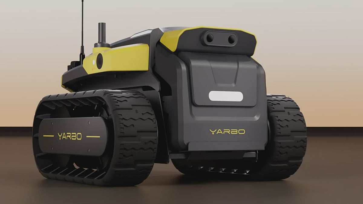 Yarbo Core im Herstellervideo als modulare Basis für autonome Outdoor-Robotik und Grundstückspflege.