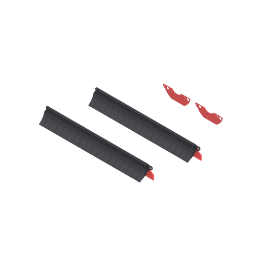 PUDU BG1, BG1 Pro Rollbürste Hinteres Gummiset (ROT) - Terra-Robotics