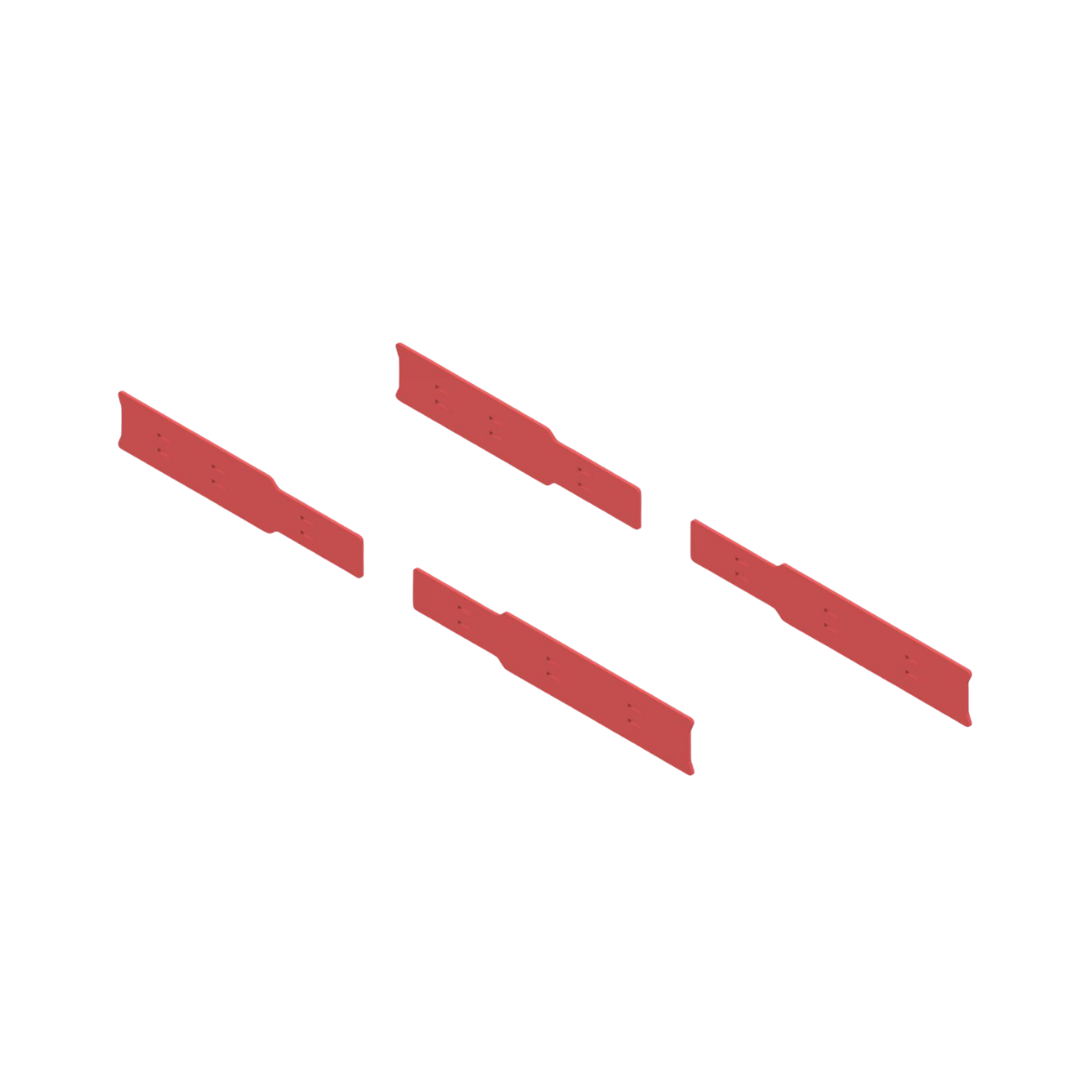 PUDU BG1, BG1 Pro Seitengummi für Scheibenbürsten-Set (ROT)