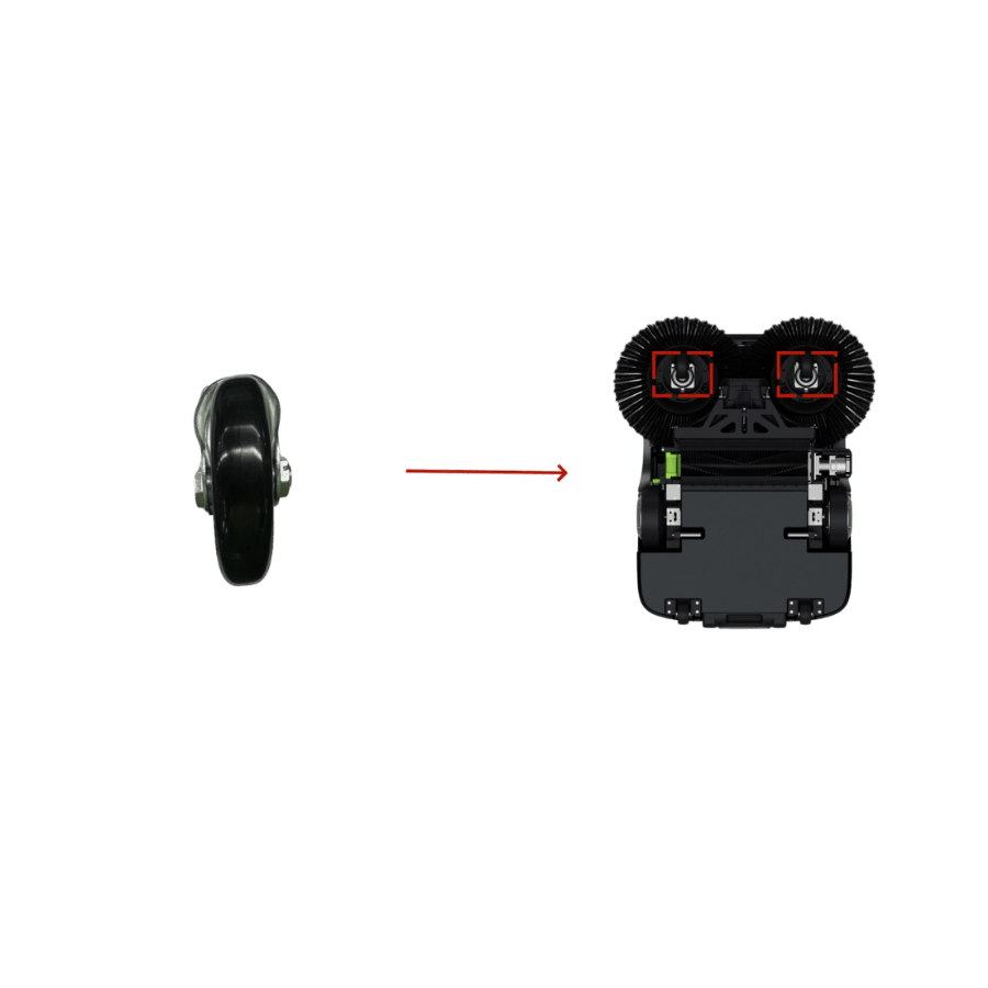 PUDU MT1 Universalrad 3″  Omnidirektional - Terra-Robotics