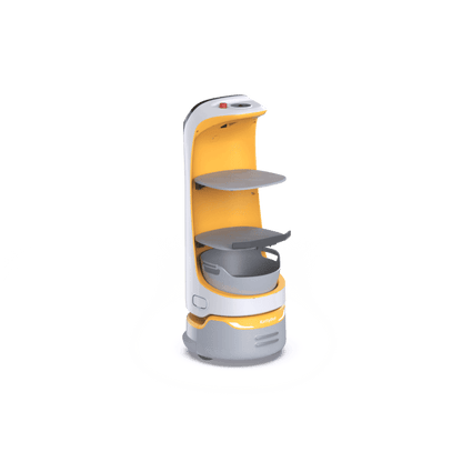 PUDU KettyBot Pro Tablett mit einziehbaren Rand