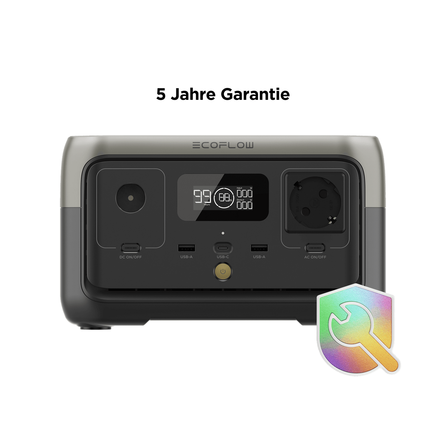 EcoFlow RIVER 2 256 Wh LiFePO4 Powerstation 300 W X-Boost Schnellladung App-Steuerung TR