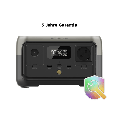 EcoFlow RIVER 2 256 Wh LiFePO4 Powerstation 300 W X-Boost Schnellladung App-Steuerung TR