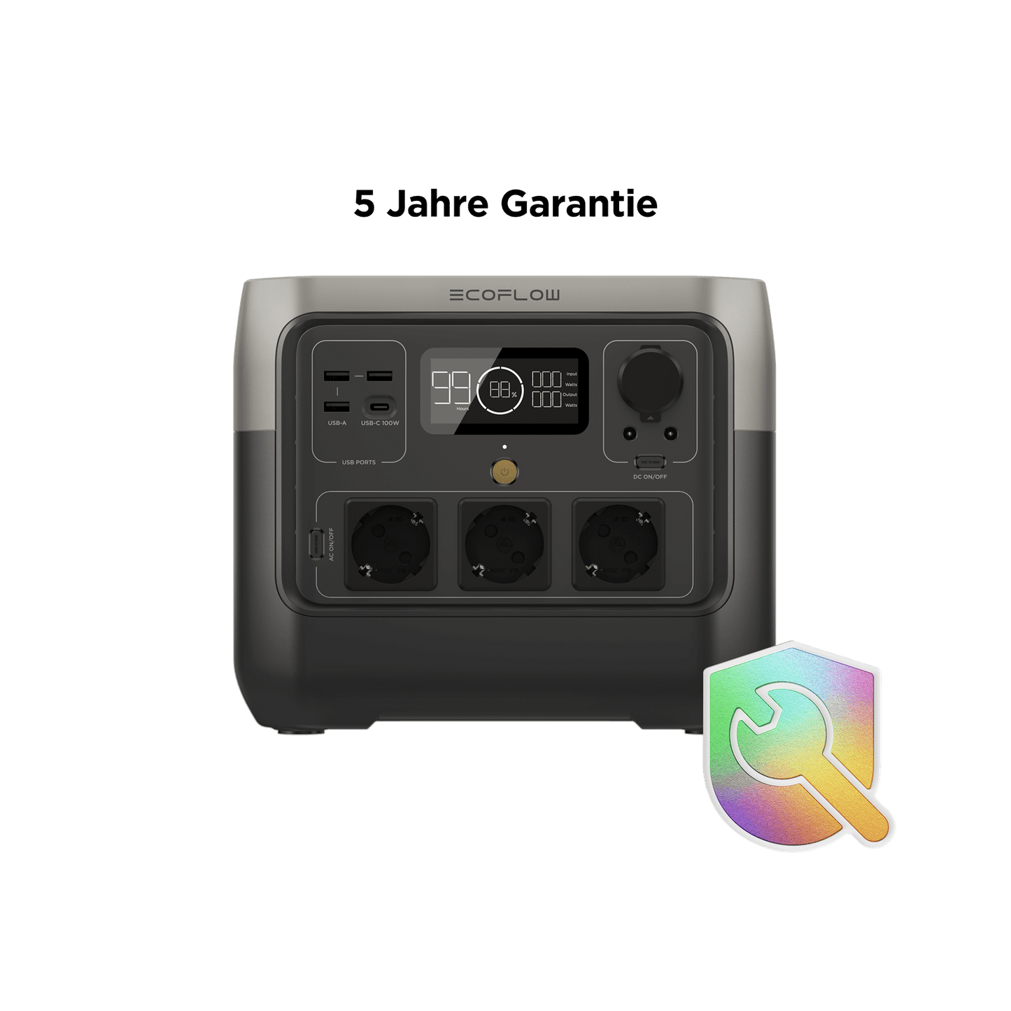EcoFlow RIVER 2 Pro 768 Wh LiFePO4 Powerstation 800 W X-Boost 1600 W Schnellladung TR
