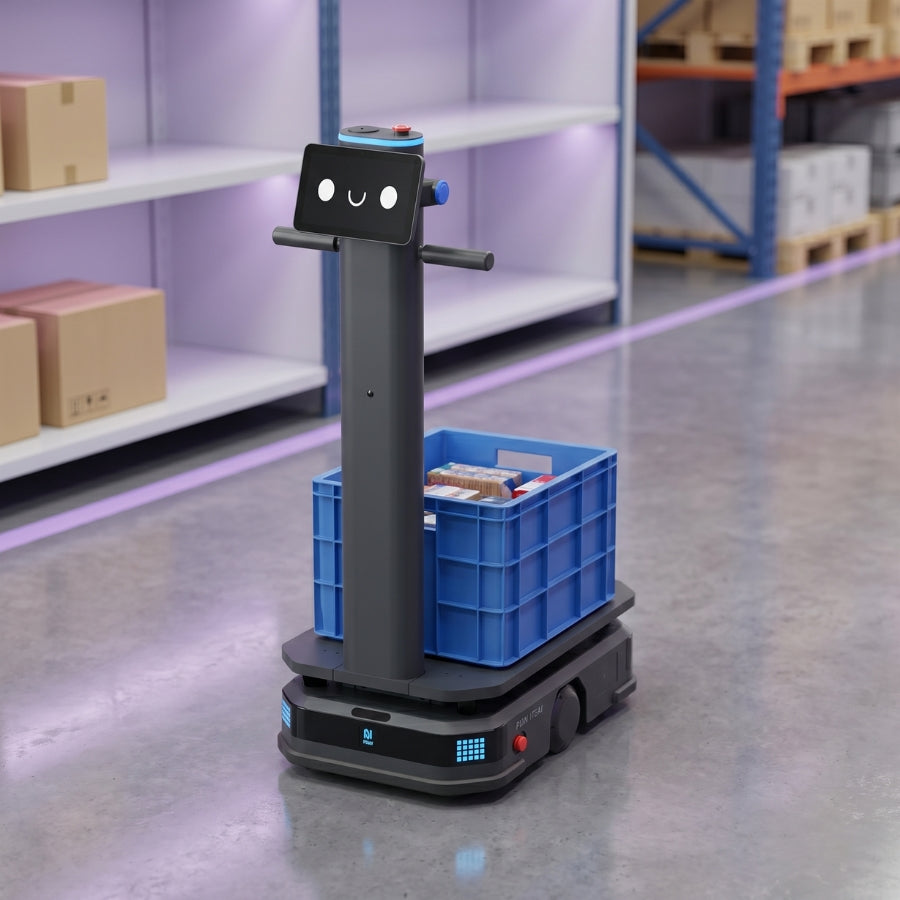 PUDU T600 Industrieroboter für autonomen Materialtransport in Lager und Produktion
