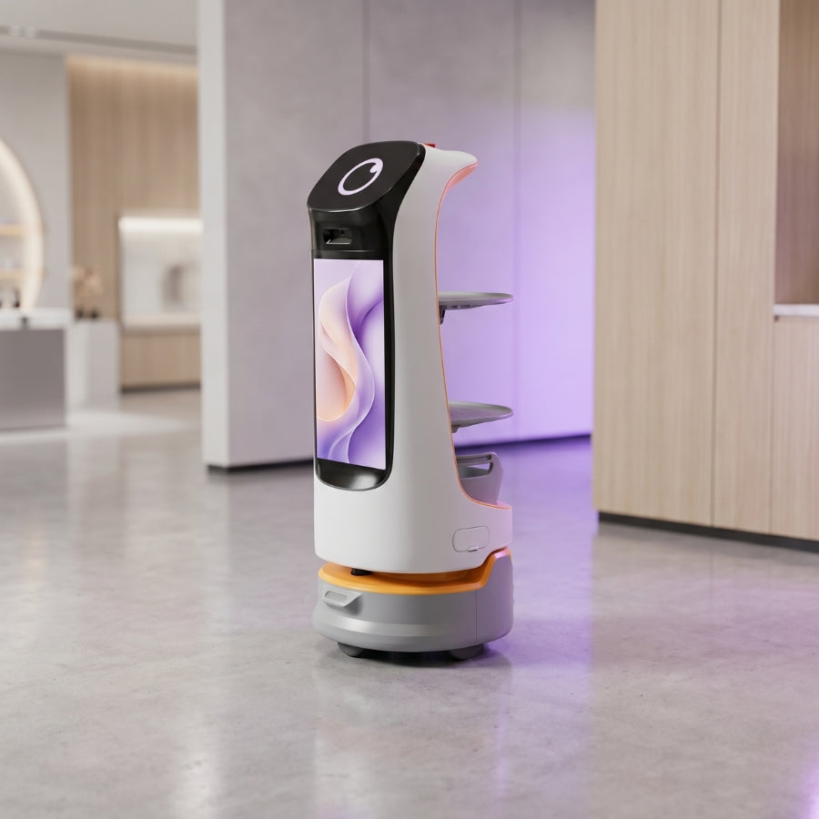 PUDU KettyBot Pro Marketingroboter mit Display für Kundenansprache und digitale Werbung