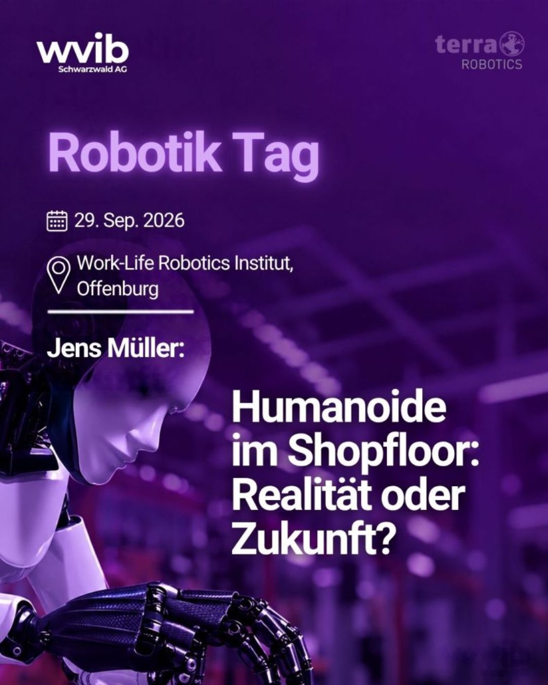 Einladung zur Eröffnung des neuen Terra Robotics Showrooms in Aschheim bei München