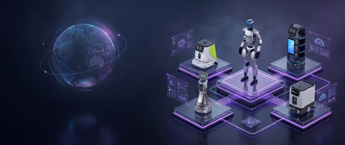 Terra Suite Plattform zur zentralen Vernetzung, Verwaltung und Optimierung verschiedener Service-, Reinigungs- und humanoider Roboter