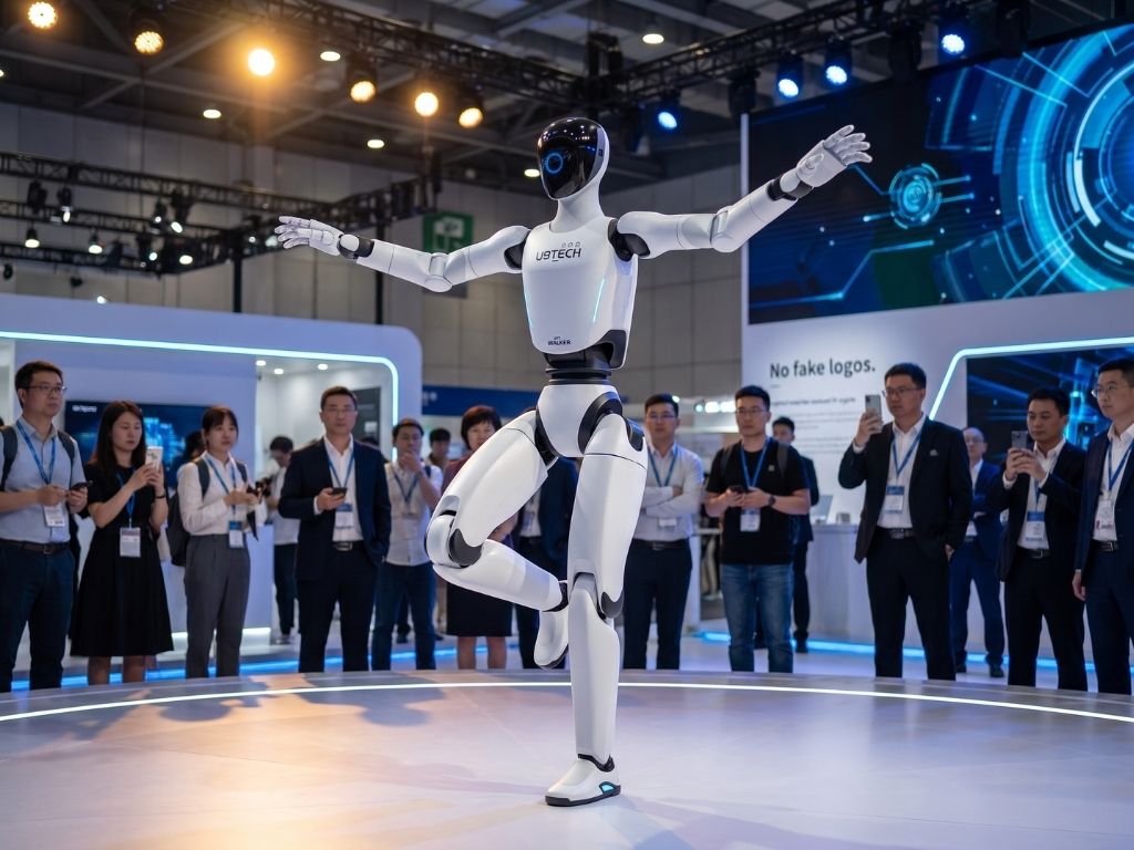 UBTECH Walker C1 bei einer interaktiven Präsentation auf einem Event oder Messestand