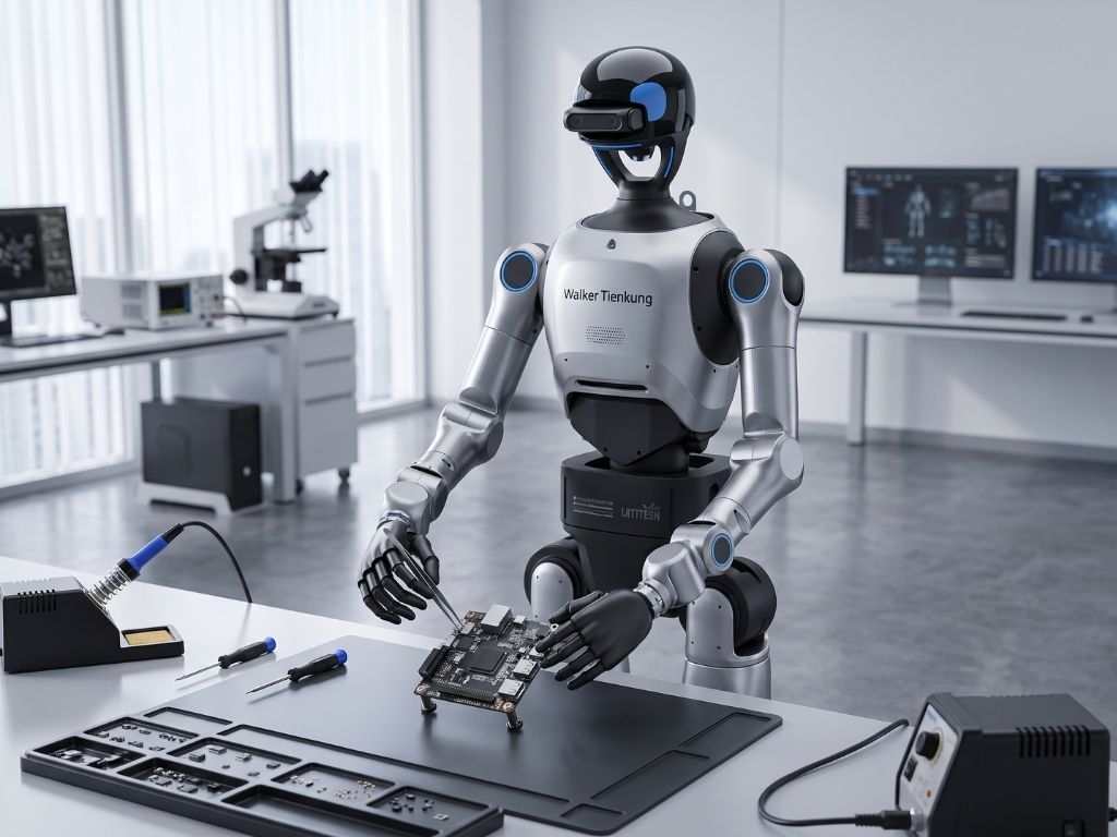 UBTECH Walker Tienkung DEX bei der Forschung an dexterösem Greifen und präziser Objektmanipulation